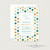 Teal Orange Green Dots Baby Shower Invitation 