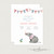 Watercolor Rhino Baby Shower Invitation