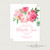 Pink & Green Floral Bridal Shower Invitation