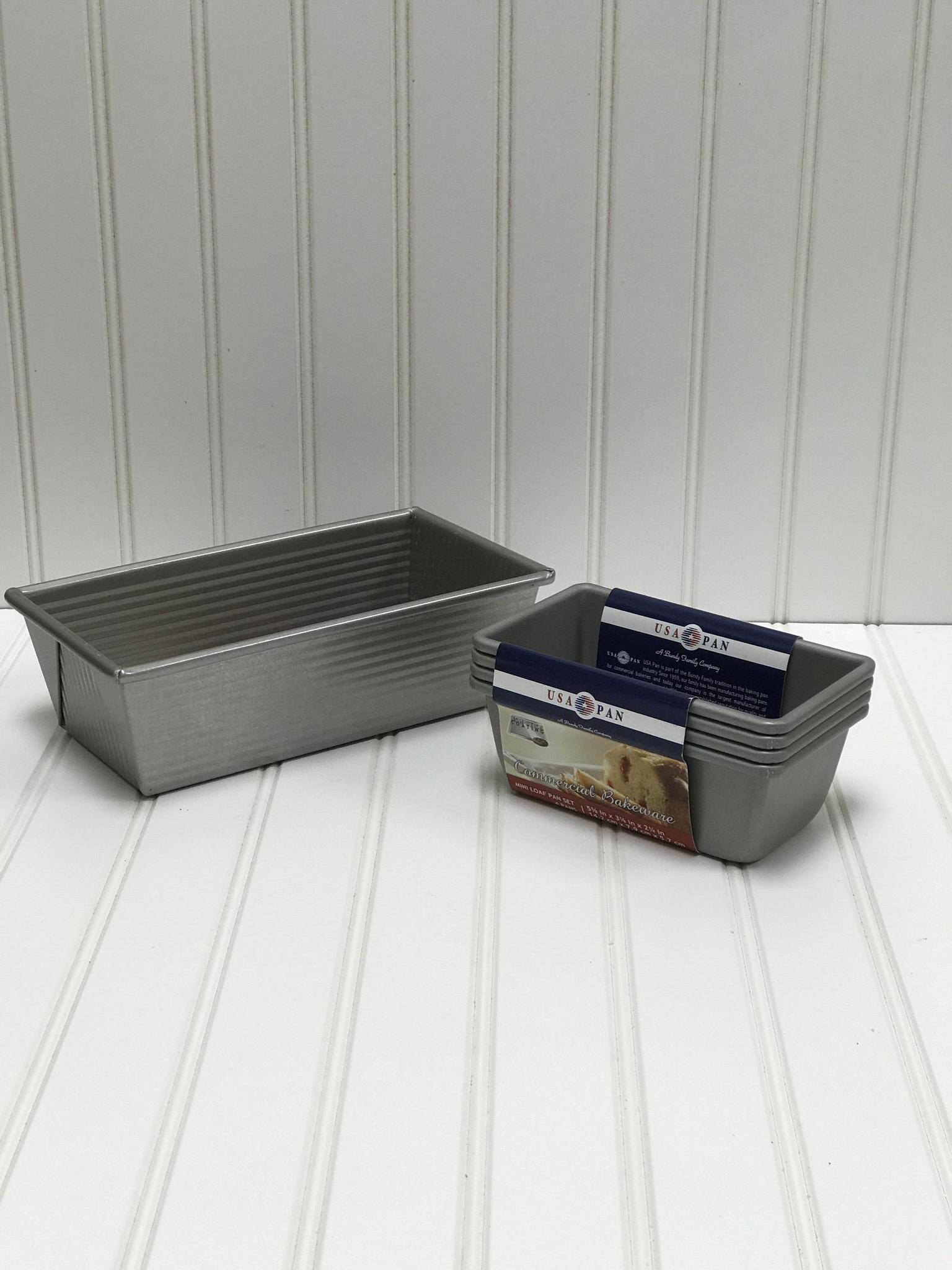 USA PAN Mini Set of 4 Loaf Pan