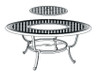 Classic 48" Rd Wood Buring Fire Pit Table
