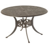 Chateau 48" Round Solid Top Table in Desert Bronze