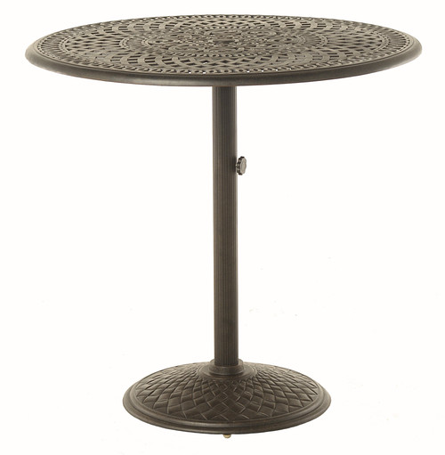 Bella 42" Round Pedestal Bar Table in Desert Bronze
