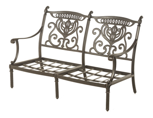 Grand Tuscany Loveseat (slat seat) in Desert Bronze