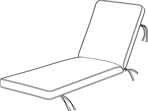 Hanamint Chaise Cushion #683105 - 24.5" x 82.5"