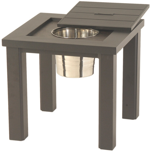 Sherwood 24" Square Ice Bucket Side Table