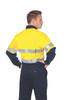 HiVis Cool-Breeze Vertical Vented Cotton Shirt with Generic R/Tape - Long sleeve