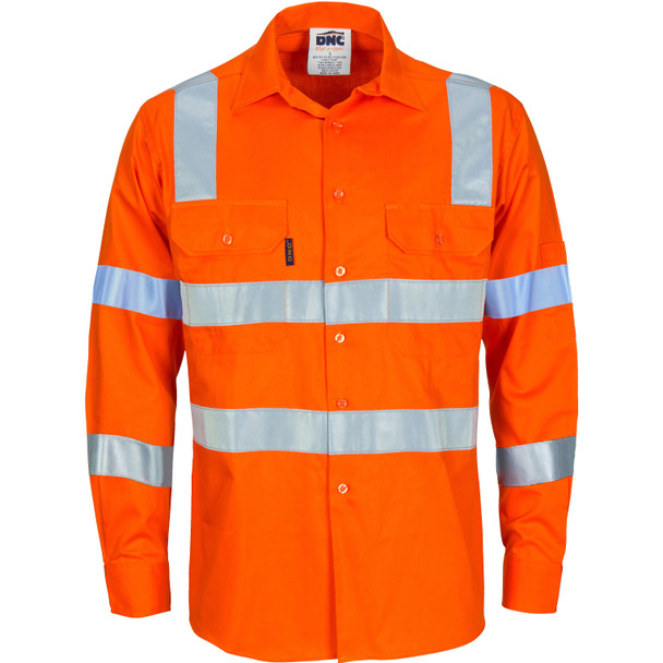 HIVIS D/N L/W COTTON SHIRT