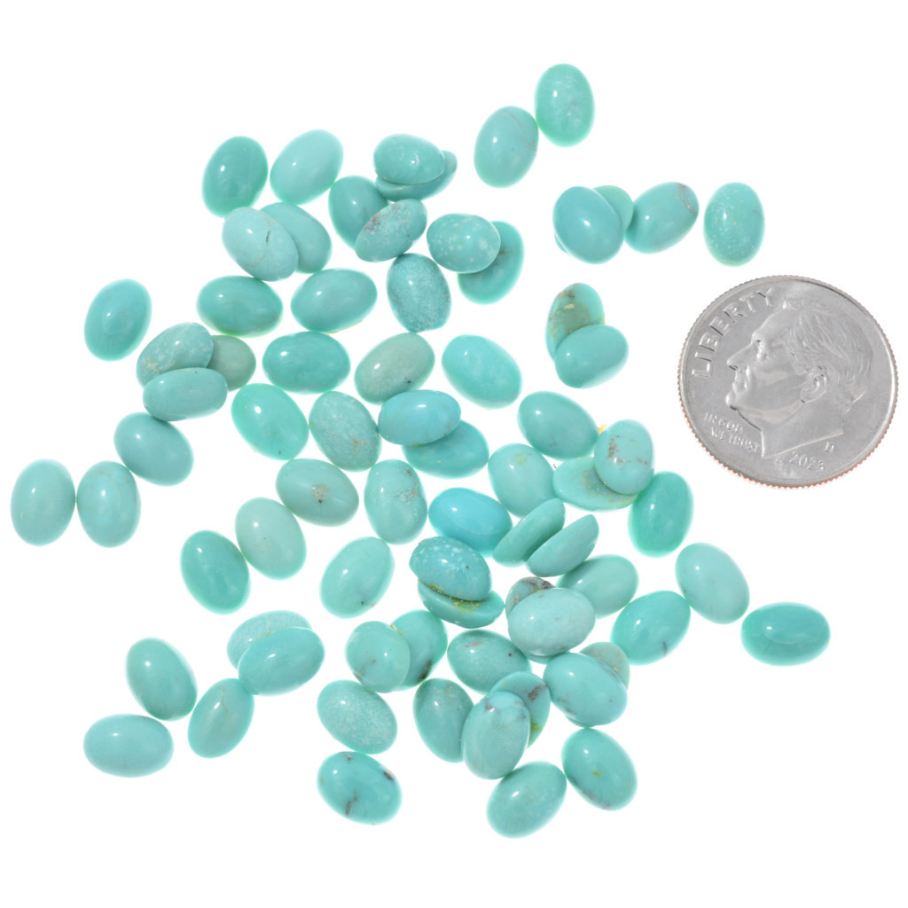 Sleeping Beauty Turquoise Cabochons Stabilized Unbacked Oval 5x7mm 50ct ...