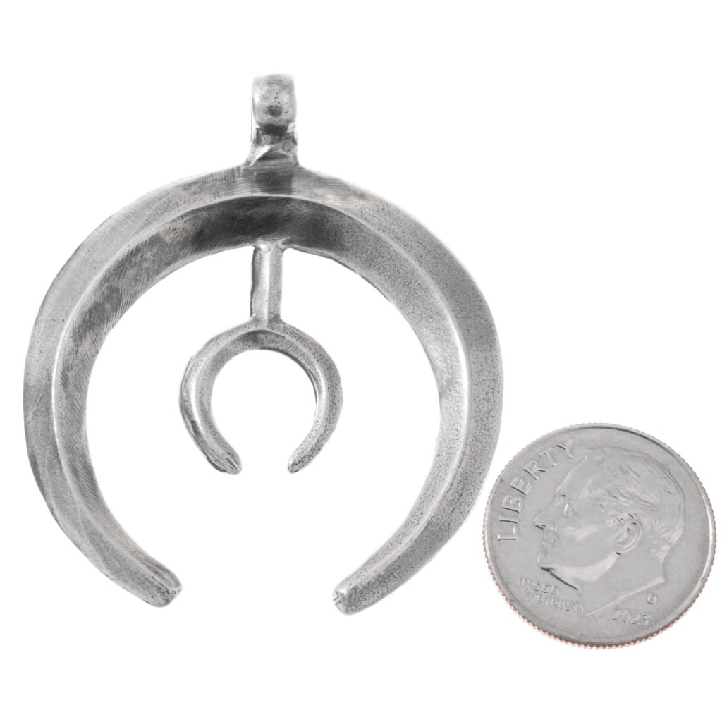 Sterling Silver Naja Pendant with Bail 1-3/4