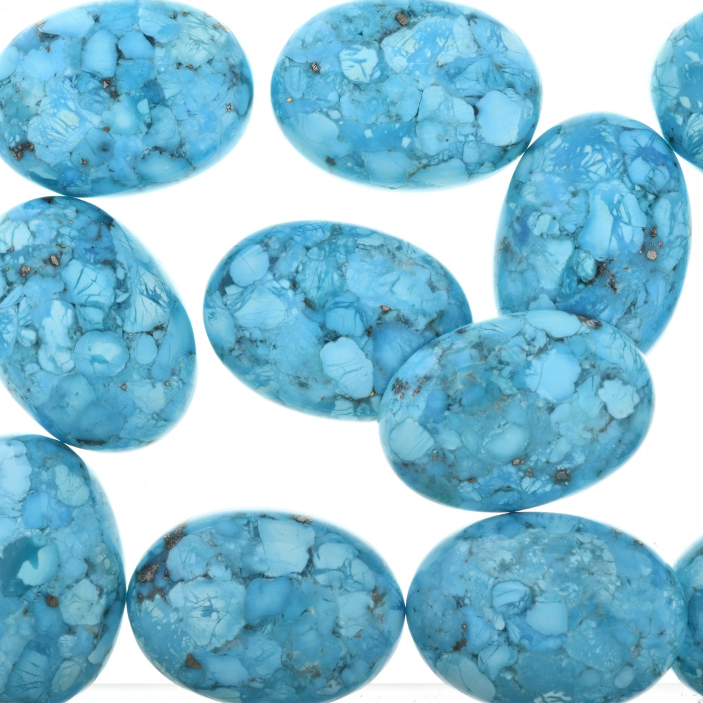 Oval Turquoise Cabochons Sleeping Beauty Unbacked 32718