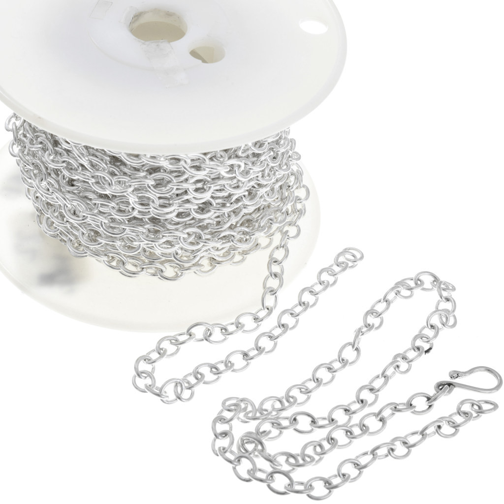 Custom Sterling Silver Rolo Chain By The Inch for Bracelets and