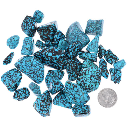 Spiderweb Turquoise Gibbsite 37065
