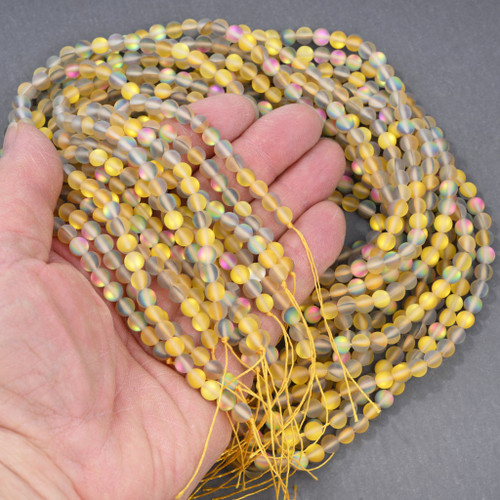 Clear Yellow Pony Beads Yellow Ring Beads Yellow Glass Pony Beads Yellow  Round Czech Glass Beads Roller Beads Glass Crow Bead 6mm x 3mm 50pc for  Sale and Wholesale