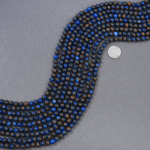 Deep Blue Sea Sediment Jasper Beads 6mm 4245