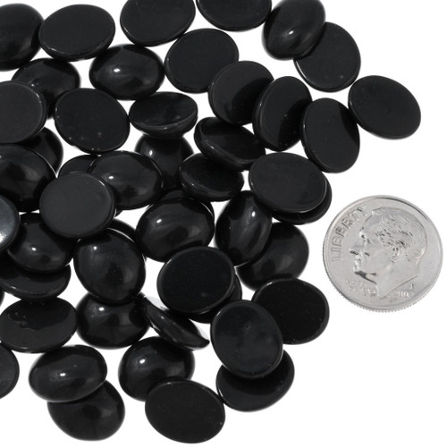 Black Coral Gemstones 10x12mm oval 37757