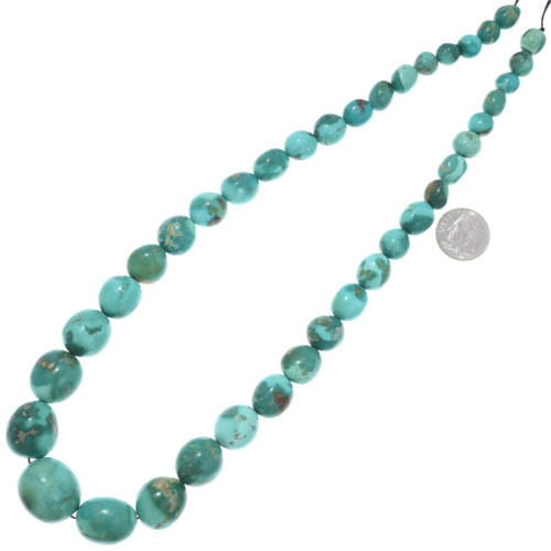 Graduated Turquoise Disc Beads Color Mix 20mm to 5mm 37785