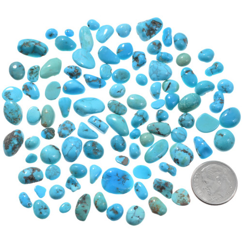 Vintage High Grade Blue Turquoise Cabochons 45188