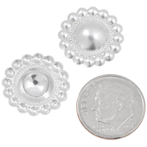 Sterling Silver Round Domed Concho 45201