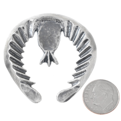 Sterling Silver Squash Blossm Necklace Naja 1-7/8" Long 6704