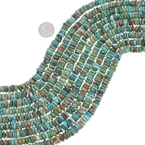 Patagonia Turquoise Disc Beads 45250