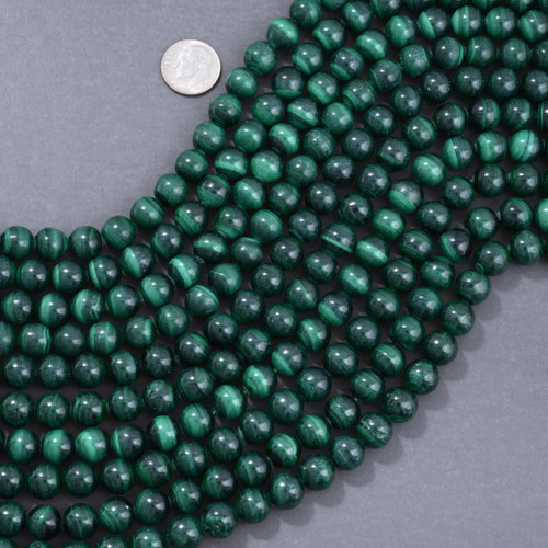 Genuine Malachite Beads 10mm Round 45256