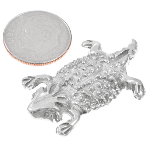 Large Horned Lizard Sterling Silver Jewelry Part 36308
