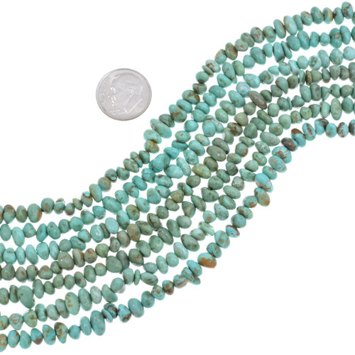 Green Turquoise Beads 18" Strand 45326
