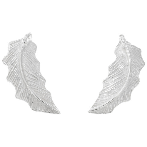 Curved Sterling Silver Leaf Set 36351