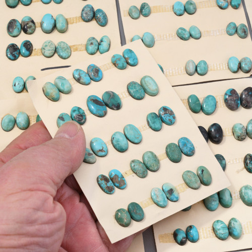 Vintage Turquoise Cabochons Matched Pair Lots 45620