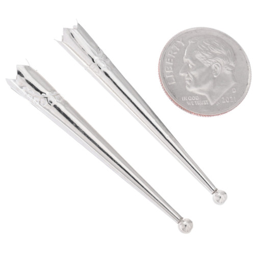 Sterling Silver Bolo Tips for 4 to 6 Ply Cord 45865