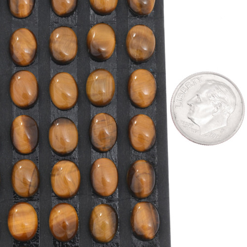 Natural Tiger’s Eye A-Grade Cabochons 45907