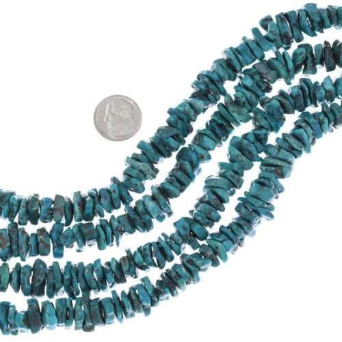Deep Blue Turquoise Nugget Beads 45973