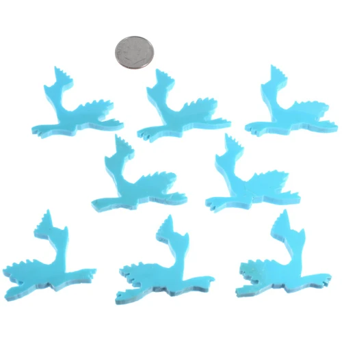 Turquoise Roadrunner Cabochon Cutouts