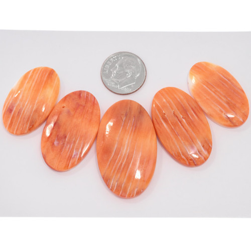 Natural Spiny Oyster Cabochon Set 50117