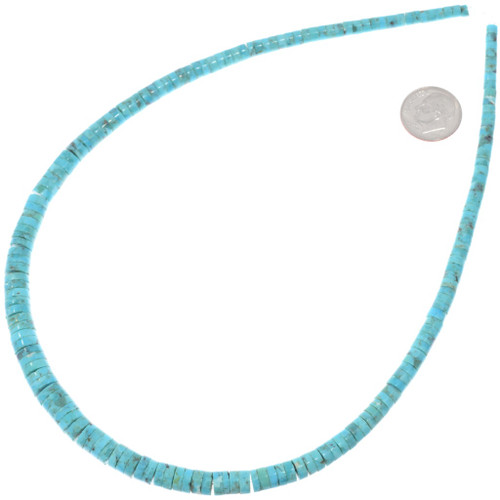 Genuine Turquoise Graduated Heishi Beads 50119