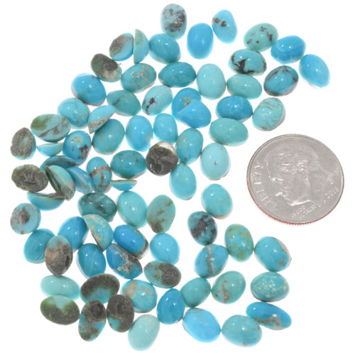 Old Stock Sleeping Beauty Turquoise Cabs 50131