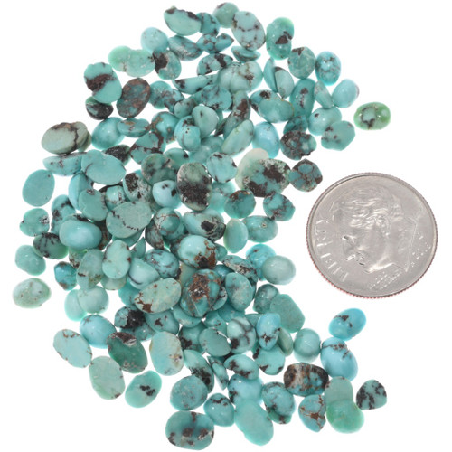 Vintage Small Freeform Turquoise Cabs 50132