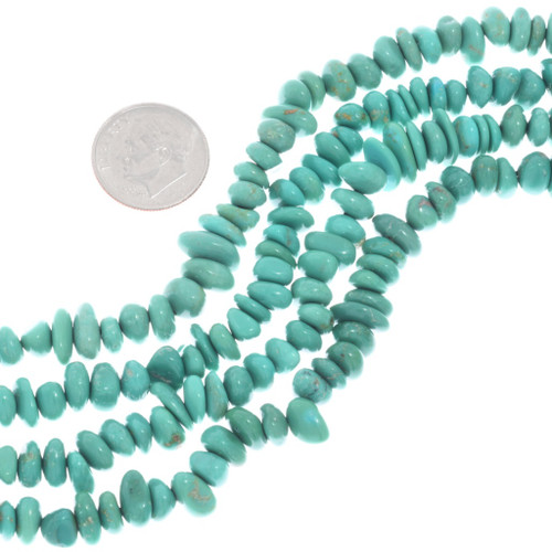 Santo Domingo Style Turquoise Nugget Beads 50196