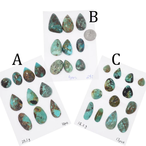 Real Turquoise Cabochons for Sale Hubei Lots 50231