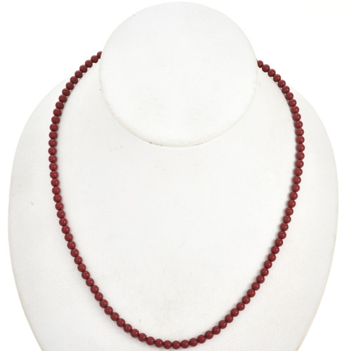 4mm Coral Beads 16 inch Long Strand 1230