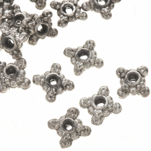 Sterling Silver 6mm Spacer Beads for Jewelry Making. Wholesale - 925Express