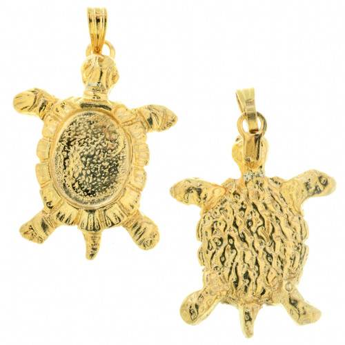 Gold Turtle Pendant Frame 36532