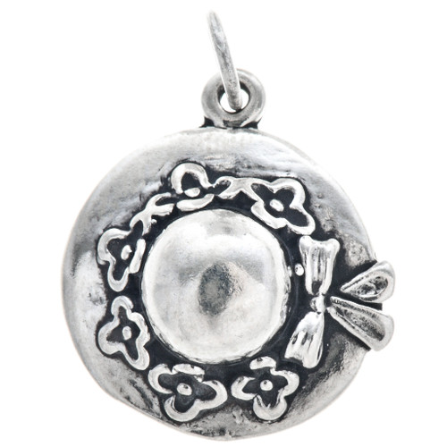 Sterling Silver Hat Charm 35418