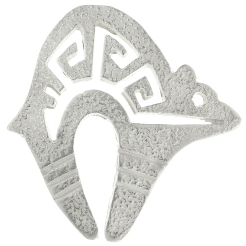 Heartline Bear Hopi Pattern Cast Sterling 36108