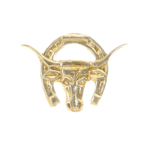 Lucky Horseshoe Horse Sterling Silver Charm 36196