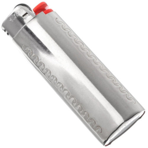 Silver Lighter Case Standard Size Bic Lighter 3 Pack 0010