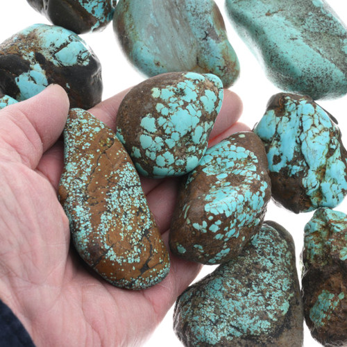 GEMSTONE 2012 1本 Number 8 Turquoise Rough Nuggets One Pound Lot 37047