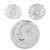 Jewelry Part Sterling Silver Flower 10mm 36421