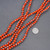 Orange Glass Eye Beads 15074